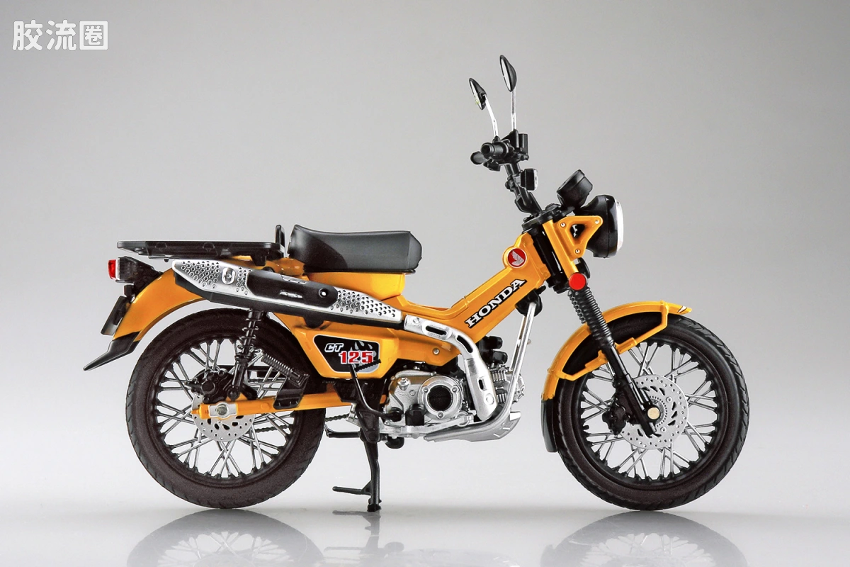 青岛社成品车系列 1/12 成品摩托车 本田 CT125 猎人幼兽 （ 姜黄） - 图片