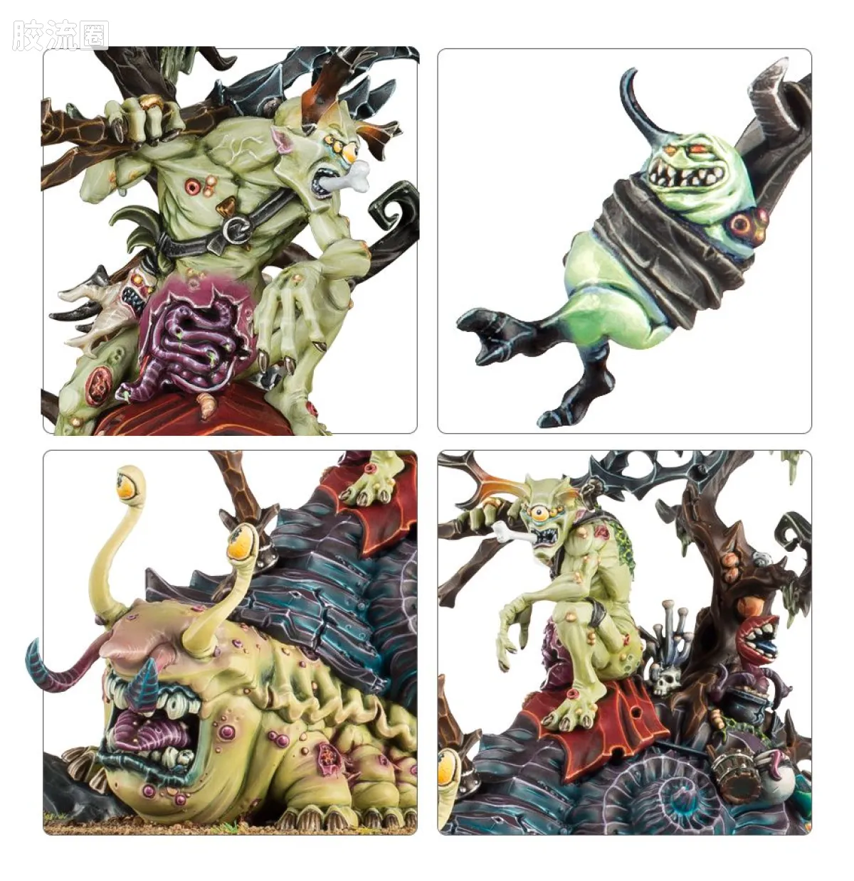 战锤40K Chaos Daemons 混沌恶魔 8版 纳垢 园艺师史莱姆克斯 - 图片