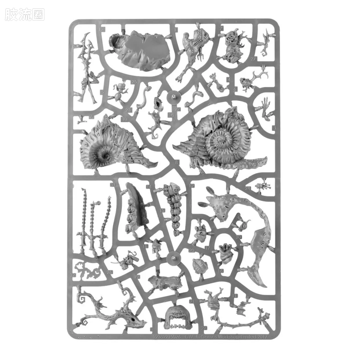 战锤40K Chaos Daemons 混沌恶魔 8版 纳垢 园艺师史莱姆克斯 - 图片