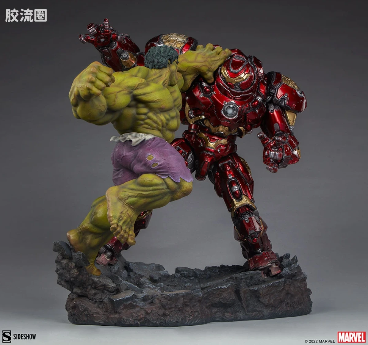sideshow静态模型系列 Maquette Marvel 绿巨人对反浩克装甲 - 图片
