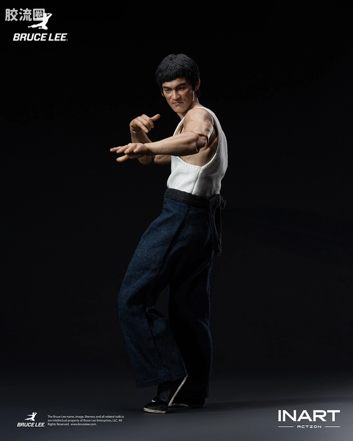 INART ACTION 普通版 INART Action-李小龙（功夫套装）1/12可动人偶 - 图片
