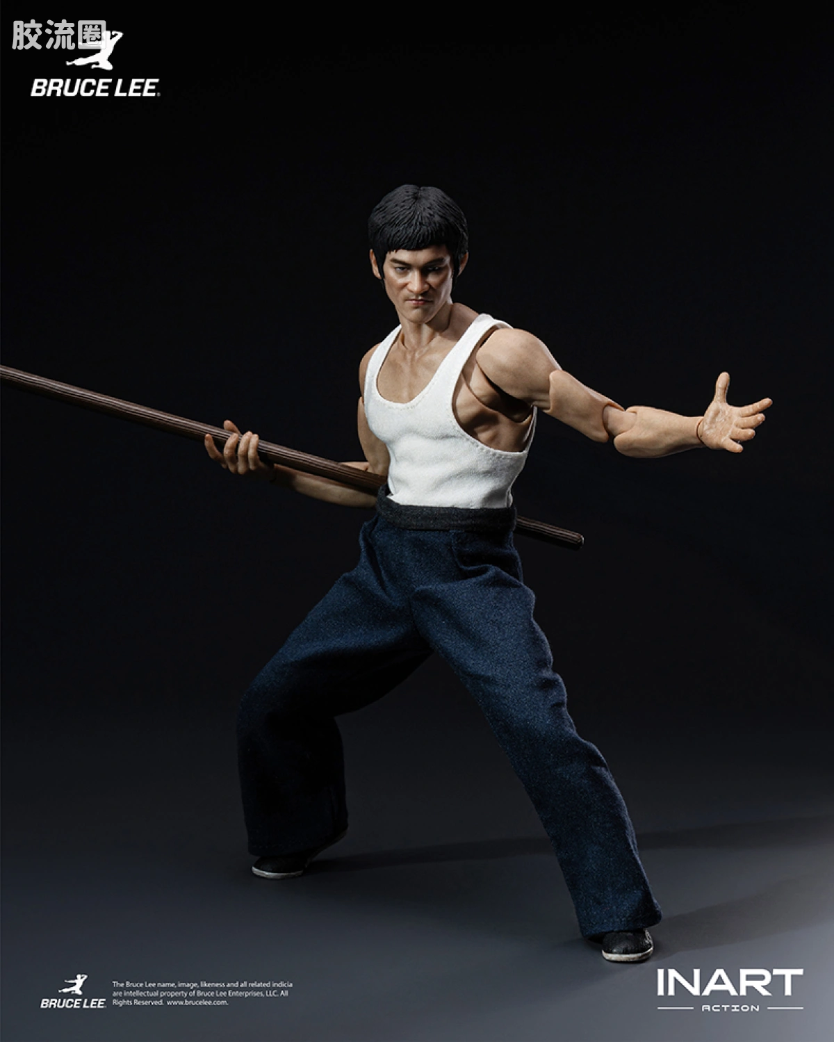 INART ACTION 普通版 INART Action-李小龙（功夫套装）1/12可动人偶 - 图片