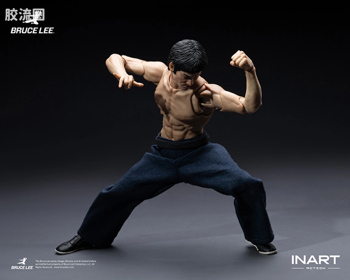INART ACTION 普通版 INART Action-李小龙（功夫套装）1/12可动人偶 - 图片