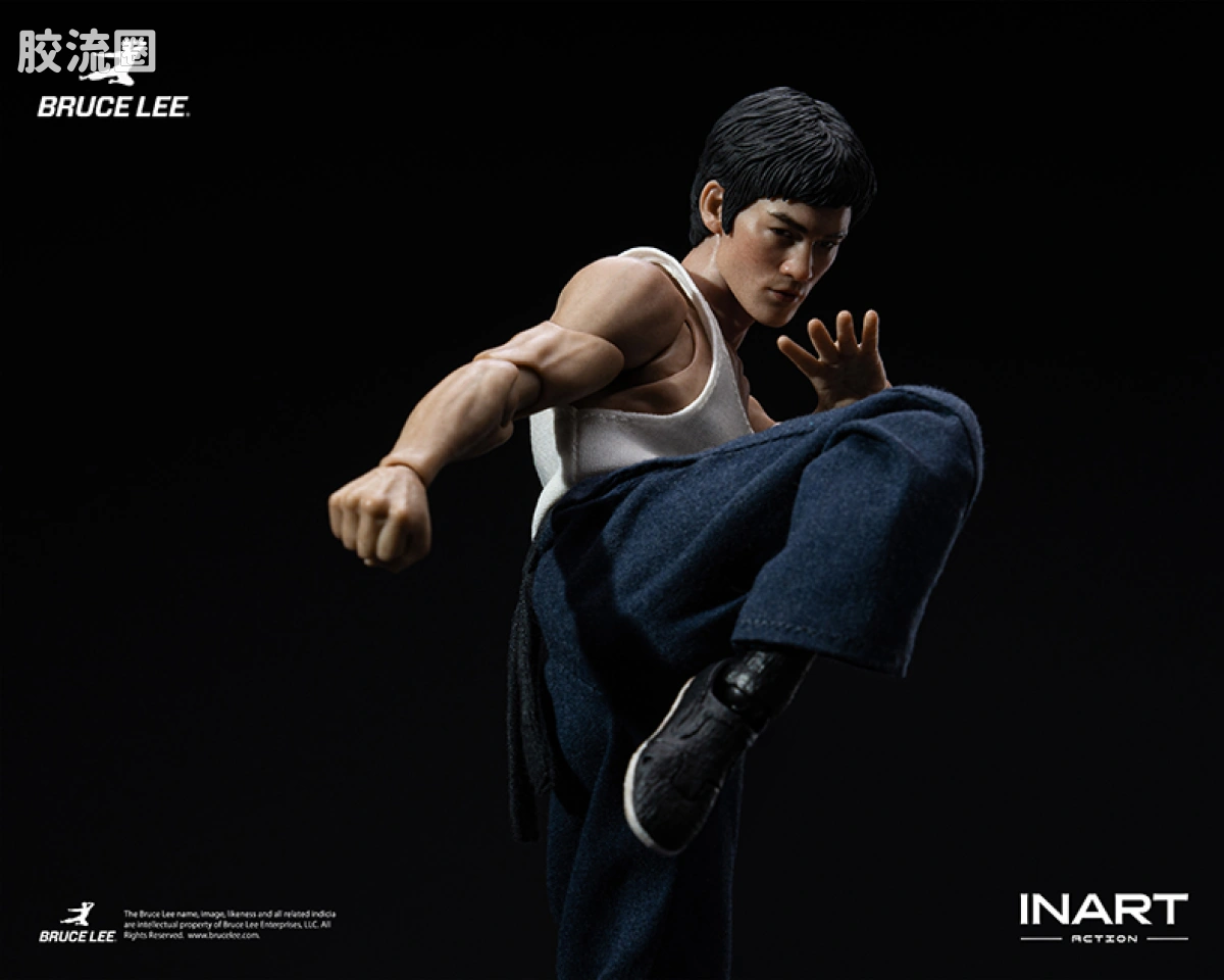 INART ACTION 普通版 INART Action-李小龙（功夫套装）1/12可动人偶 - 图片