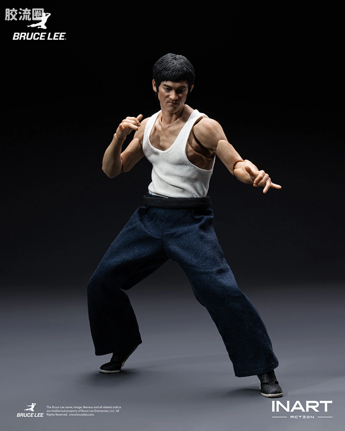 INART ACTION 普通版 INART Action-李小龙（功夫套装）1/12可动人偶 - 图片