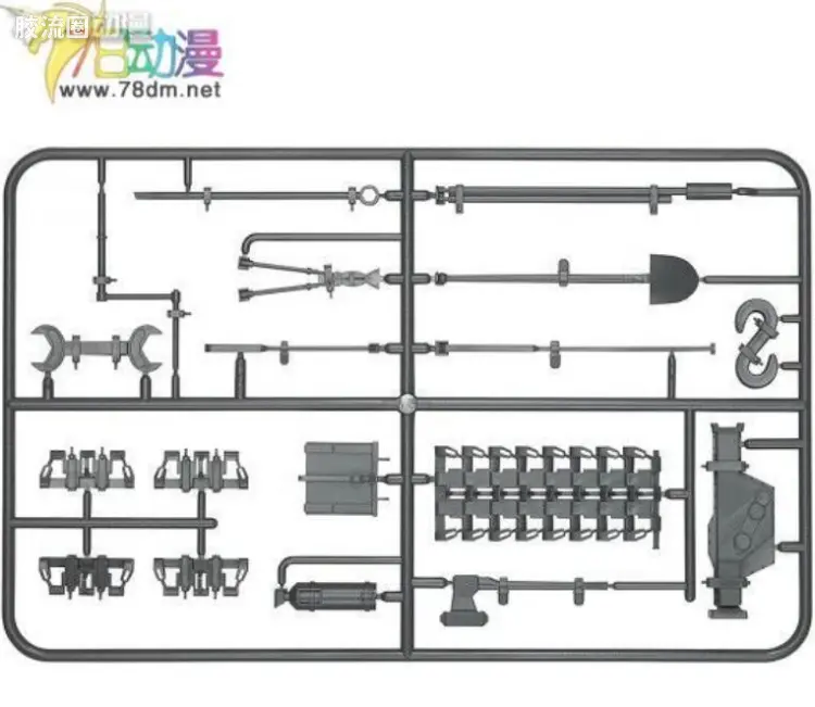 figma可动手办 Vehicles IV号战车 车外装备品 set
