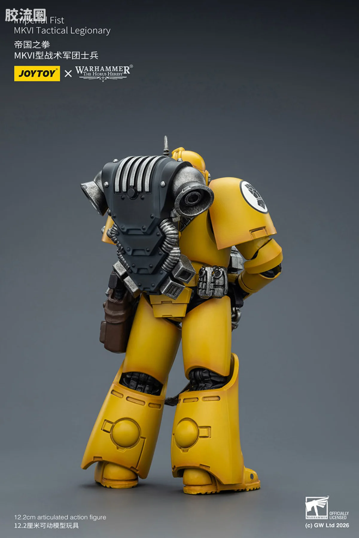 JOYTOY x 战锤40K 帝国之拳/黑色圣堂 HH帝国之拳 MK6型战术军团士兵 - 图片