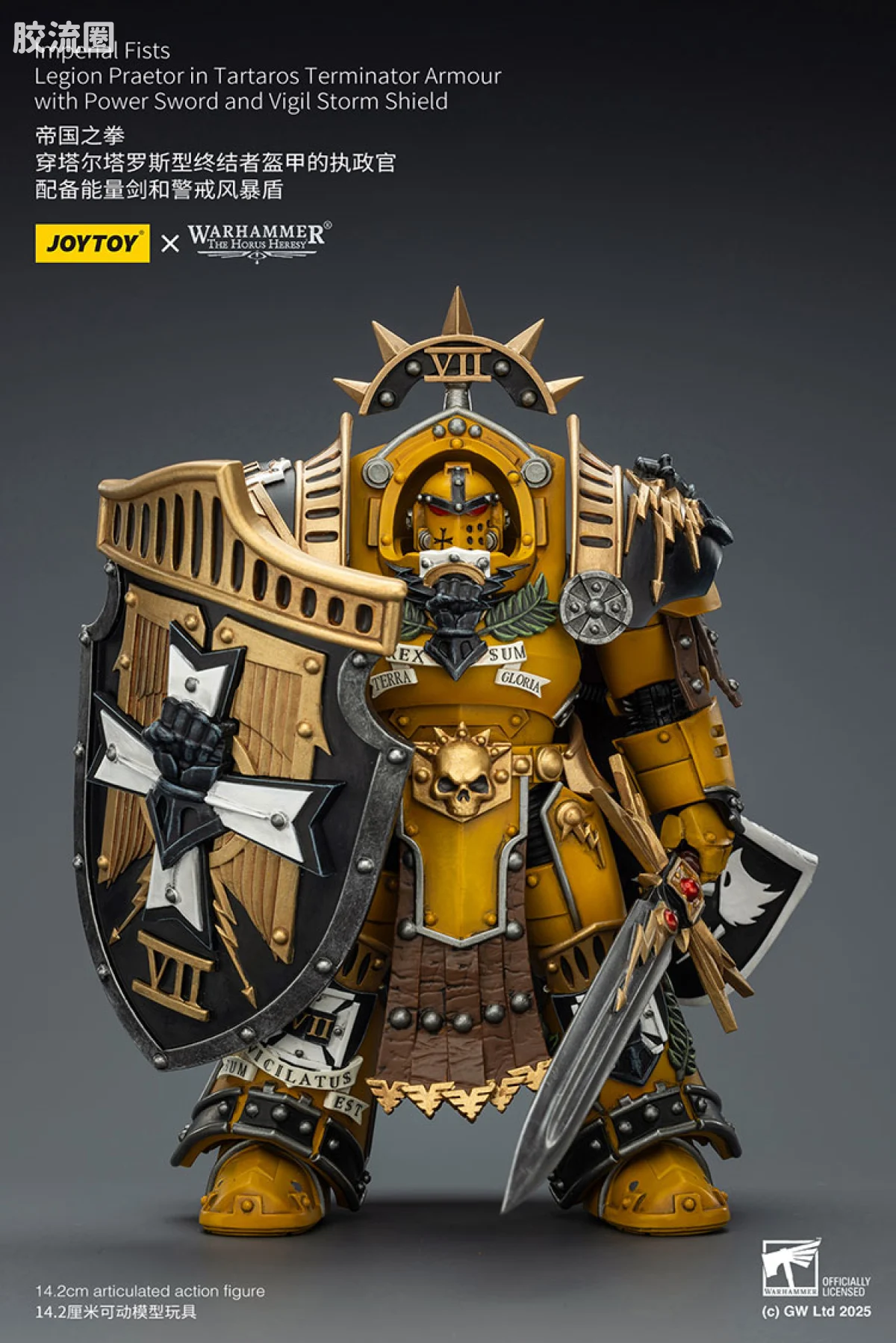 JOYTOY x 战锤40K 帝国之拳/黑色圣堂 HH帝国之拳 塔尔塔罗斯终结者执政官 - 图片