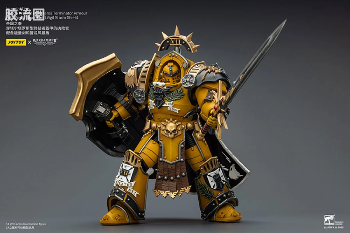 JOYTOY x 战锤40K 帝国之拳/黑色圣堂 HH帝国之拳 塔尔塔罗斯终结者执政官 - 图片