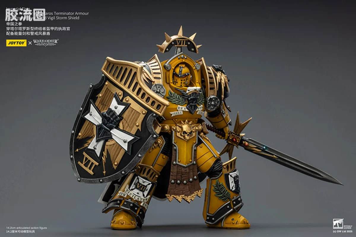 JOYTOY x 战锤40K 帝国之拳/黑色圣堂 HH帝国之拳 塔尔塔罗斯终结者执政官 - 图片