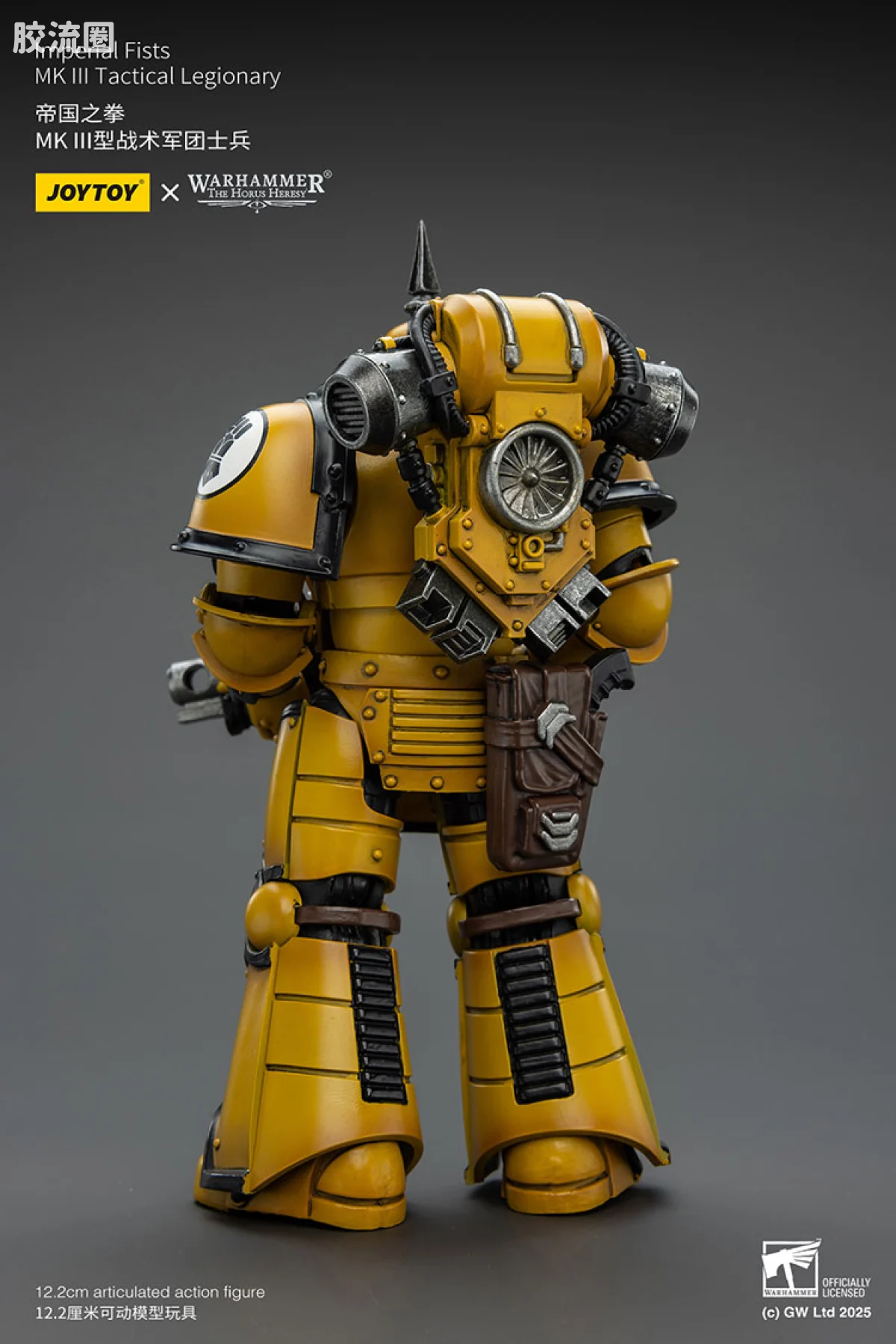 JOYTOY x 战锤40K 帝国之拳/黑色圣堂 HH帝国之拳 MK3型战术军团士兵 - 图片