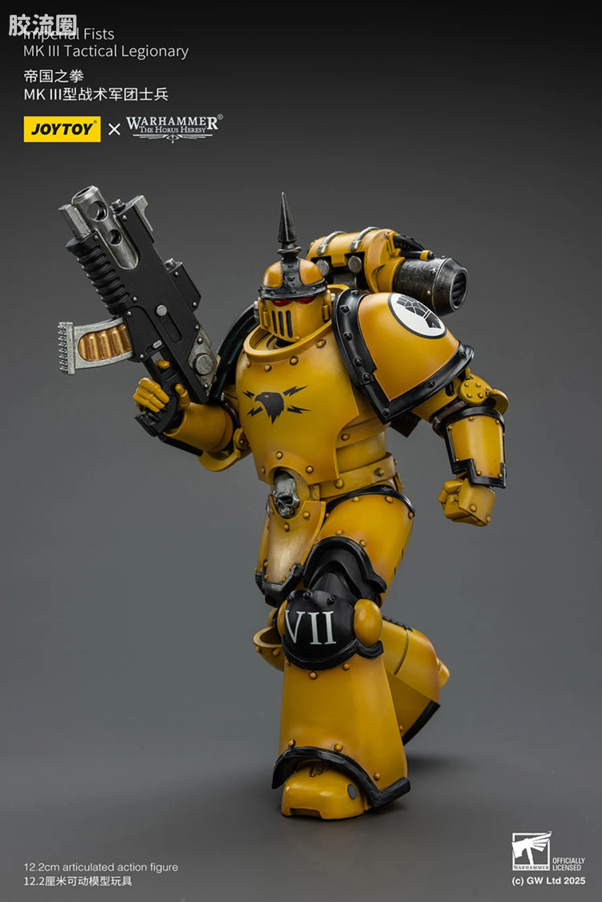JOYTOY x 战锤40K 帝国之拳/黑色圣堂 HH帝国之拳 MK3型战术军团士兵 - 图片
