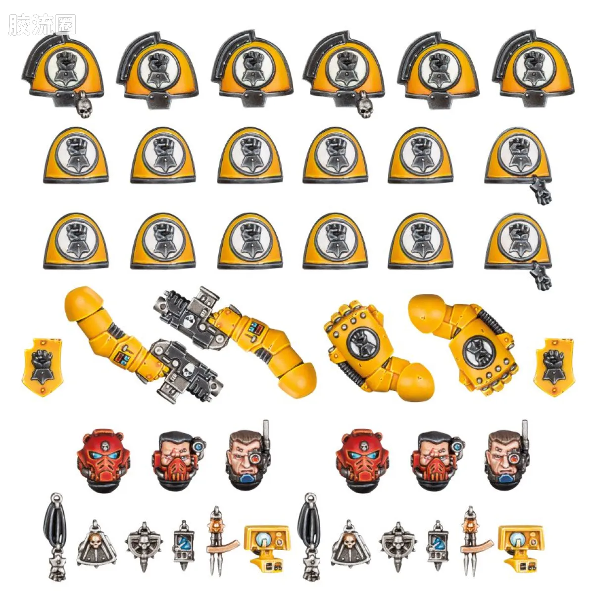 战锤40K Space Marines 星际战士各分支战团特有单位 8版 帝国之拳 原铸星际战士升级改件 - 图片