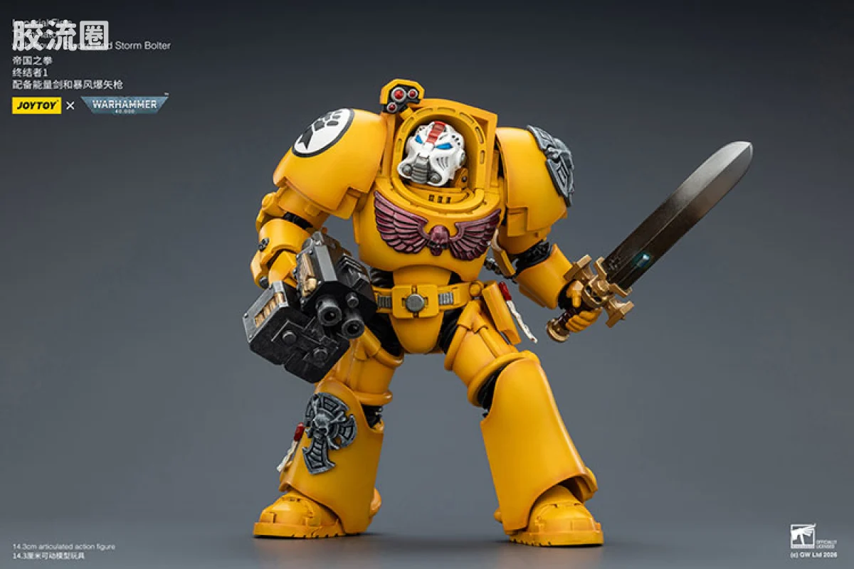 JOYTOY x 战锤40K 帝国之拳/黑色圣堂 帝国之拳 终结者小队 - 图片