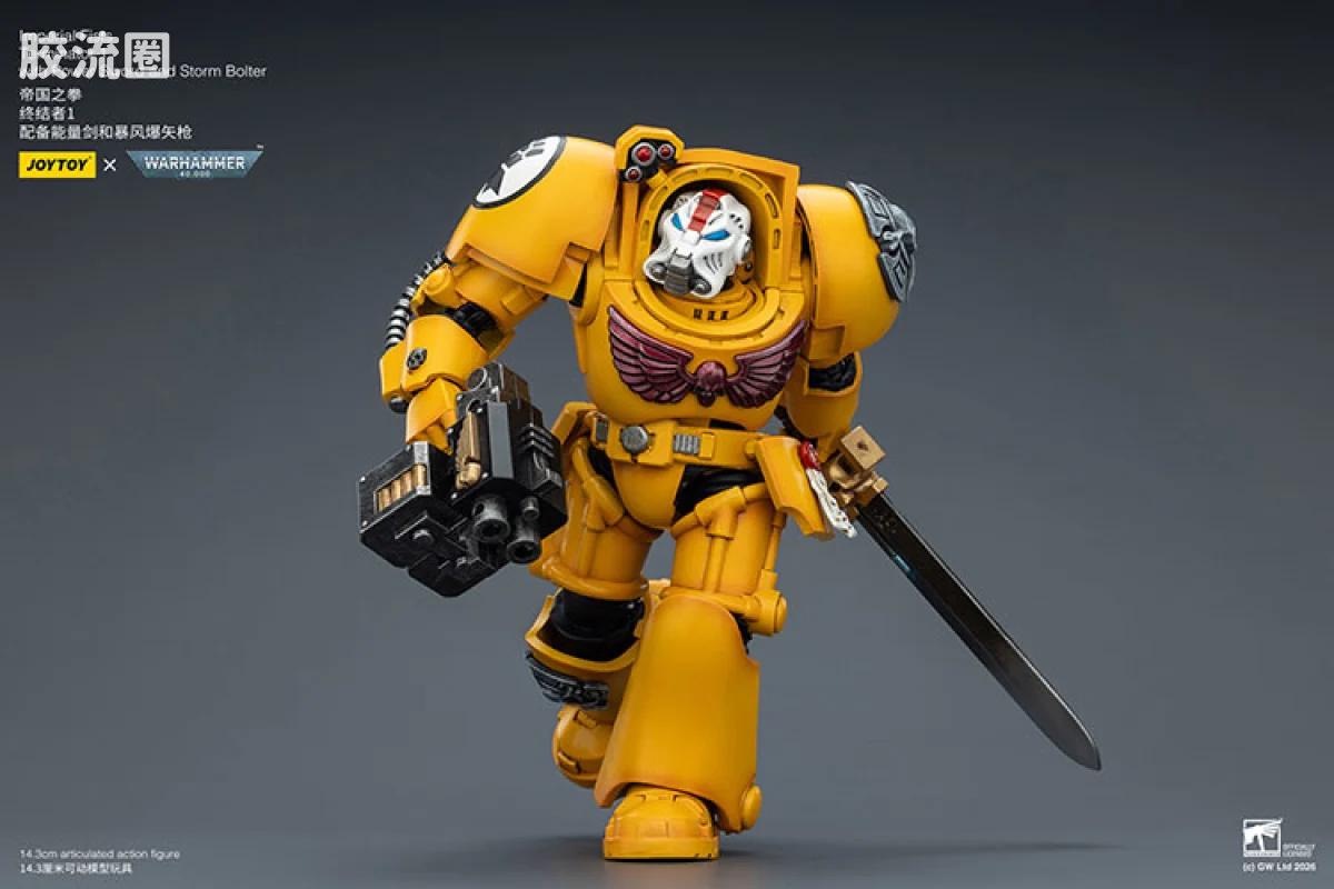 JOYTOY x 战锤40K 帝国之拳/黑色圣堂 帝国之拳 终结者小队 - 图片