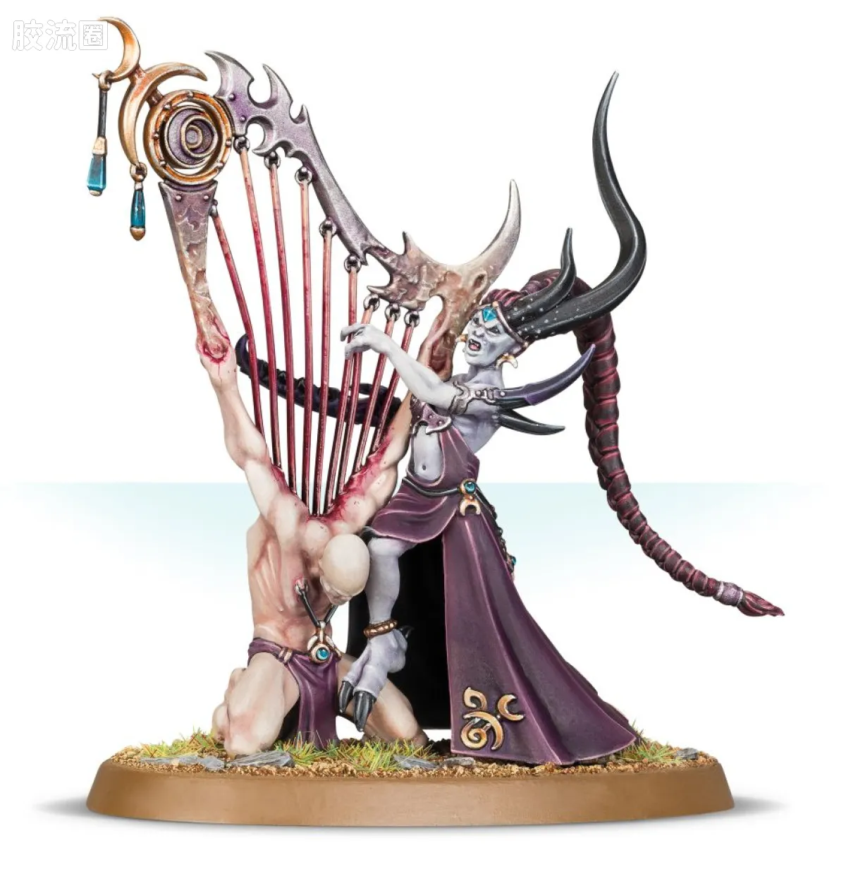 战锤40K Chaos Daemons 混沌恶魔 8版 色孽 炼狱琴魔 - 图片