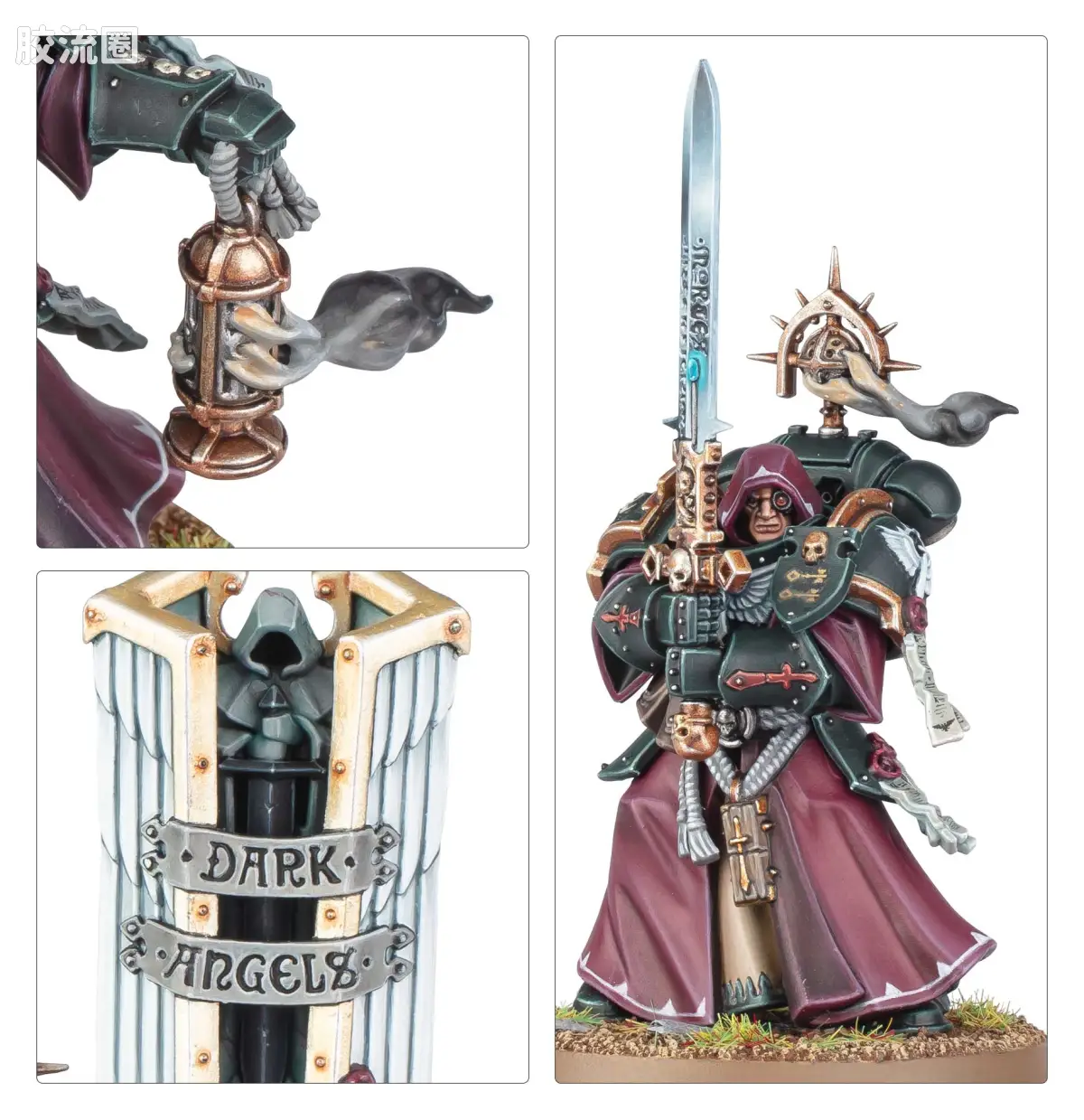 战锤40K Dark Angels 黑暗天使 10版 内环近卫 - 图片