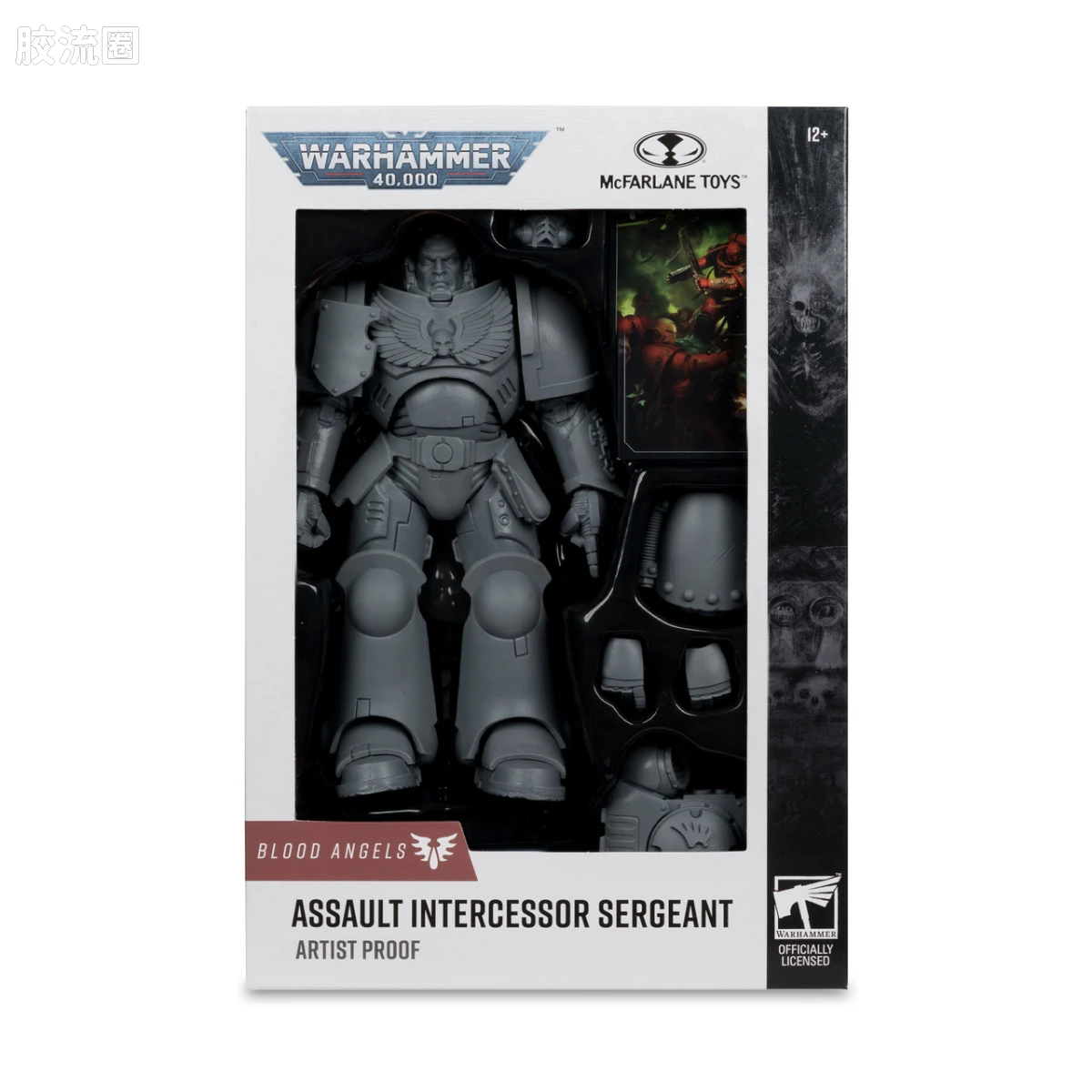 麦克法兰游戏与动画系列 游戏 战锤40K/Warhammer 40,000 仲裁者中士：圣血天使 素模 - 图片