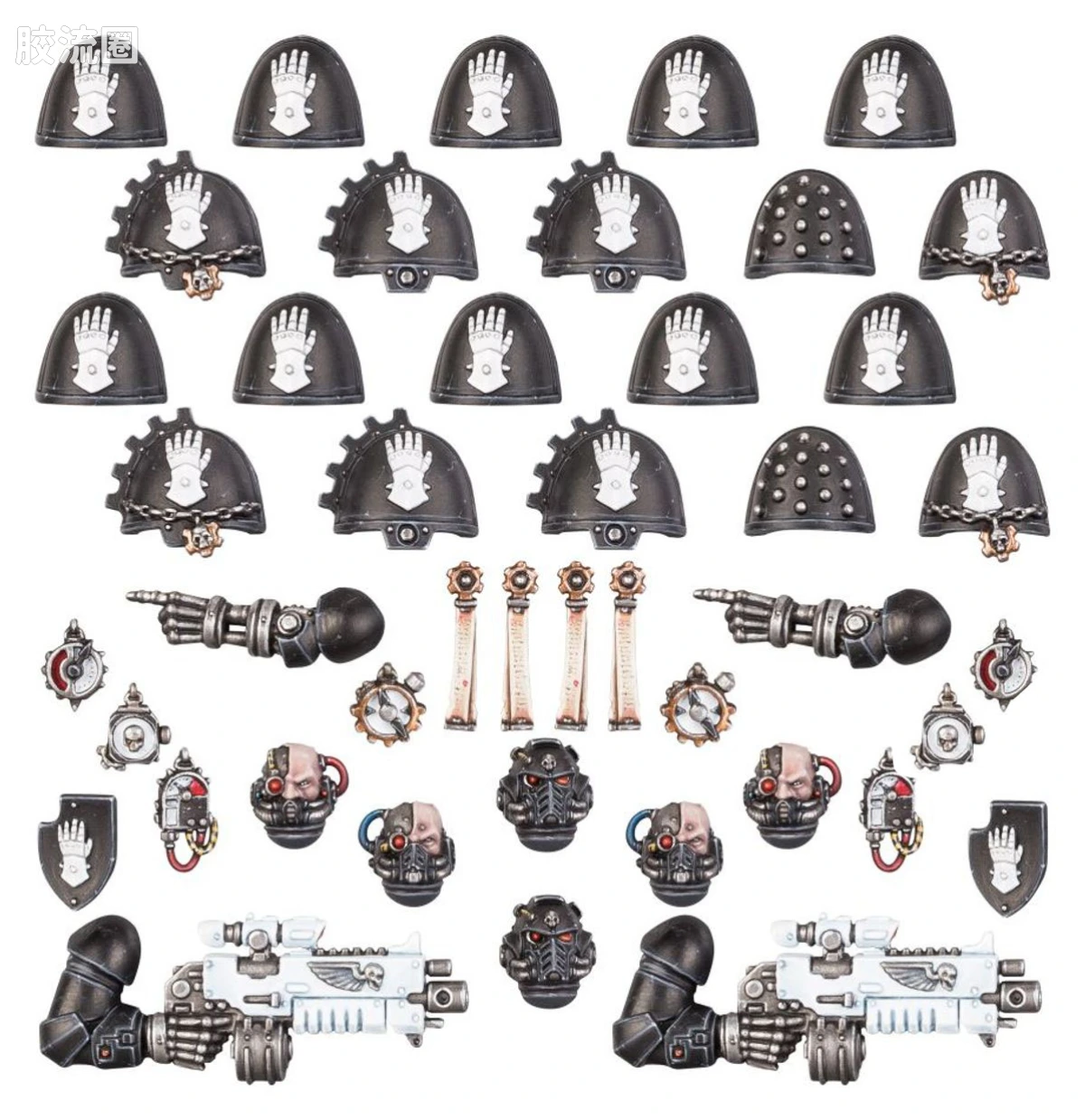 战锤40K Space Marines 星际战士各分支战团特有单位 8版 钢铁之手 原铸星际战士升级改件 - 图片