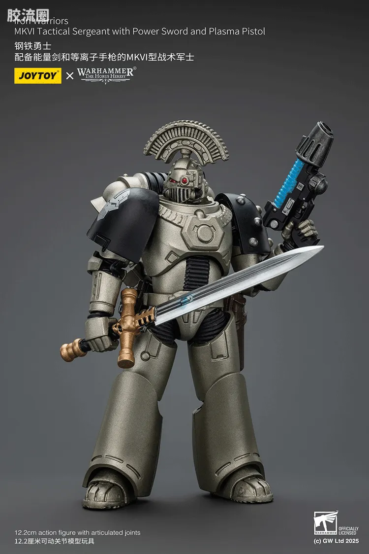 JOYTOY x 战锤40K null HH钢铁勇士 MK6型战术军士（能量剑＆等离子手枪） - 图片