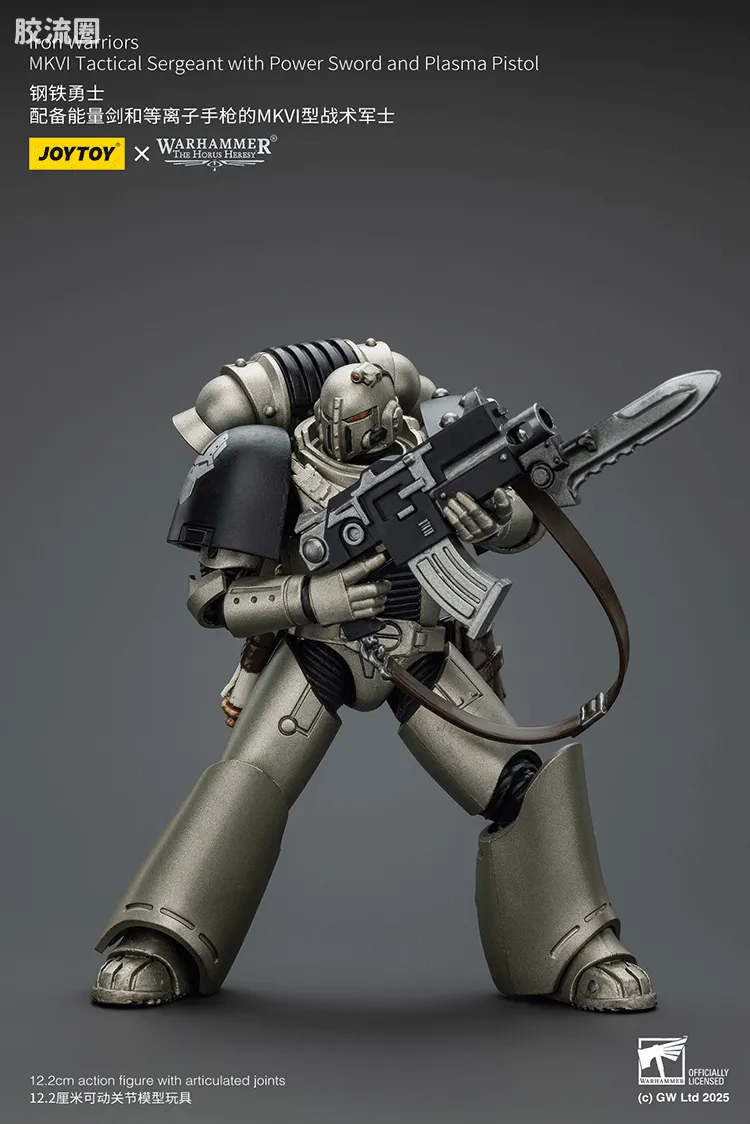 JOYTOY x 战锤40K null HH钢铁勇士 MK6型战术军士（能量剑＆等离子手枪） - 图片