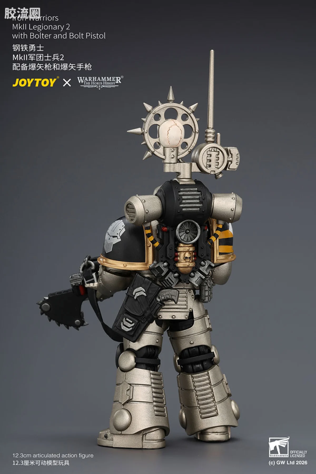 JOYTOY x 战锤40K null HH钢铁勇士 MK2军团士兵2 配备爆矢枪和爆矢手枪 - 图片