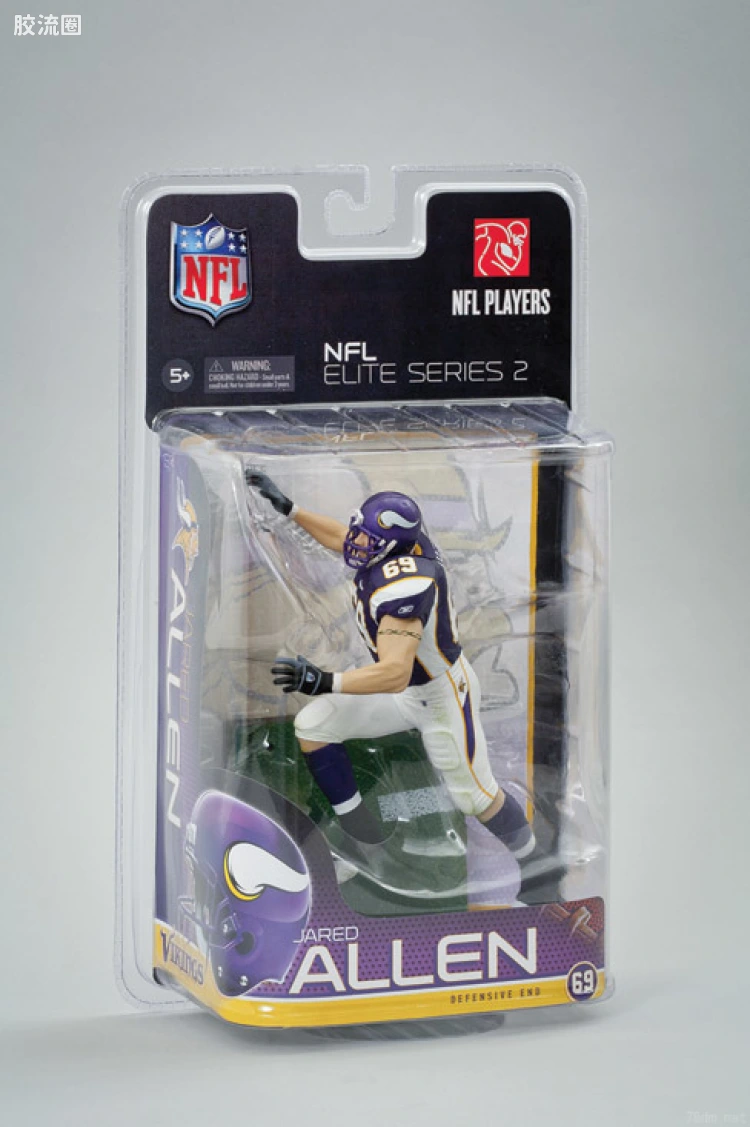 麦克法兰NFL美式足球系列玩具 ELITE第2代 JARED ALLEN