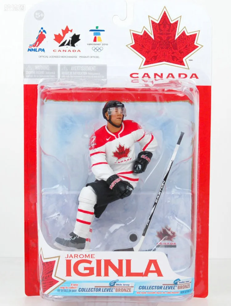 麦克法兰NHL冰球系列玩具 加拿大队 2010 JAROME IGINLA（白色球衣）