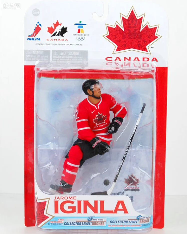 麦克法兰NHL冰球系列玩具 加拿大队 2010 JAROME IGINLA（红色球衣）