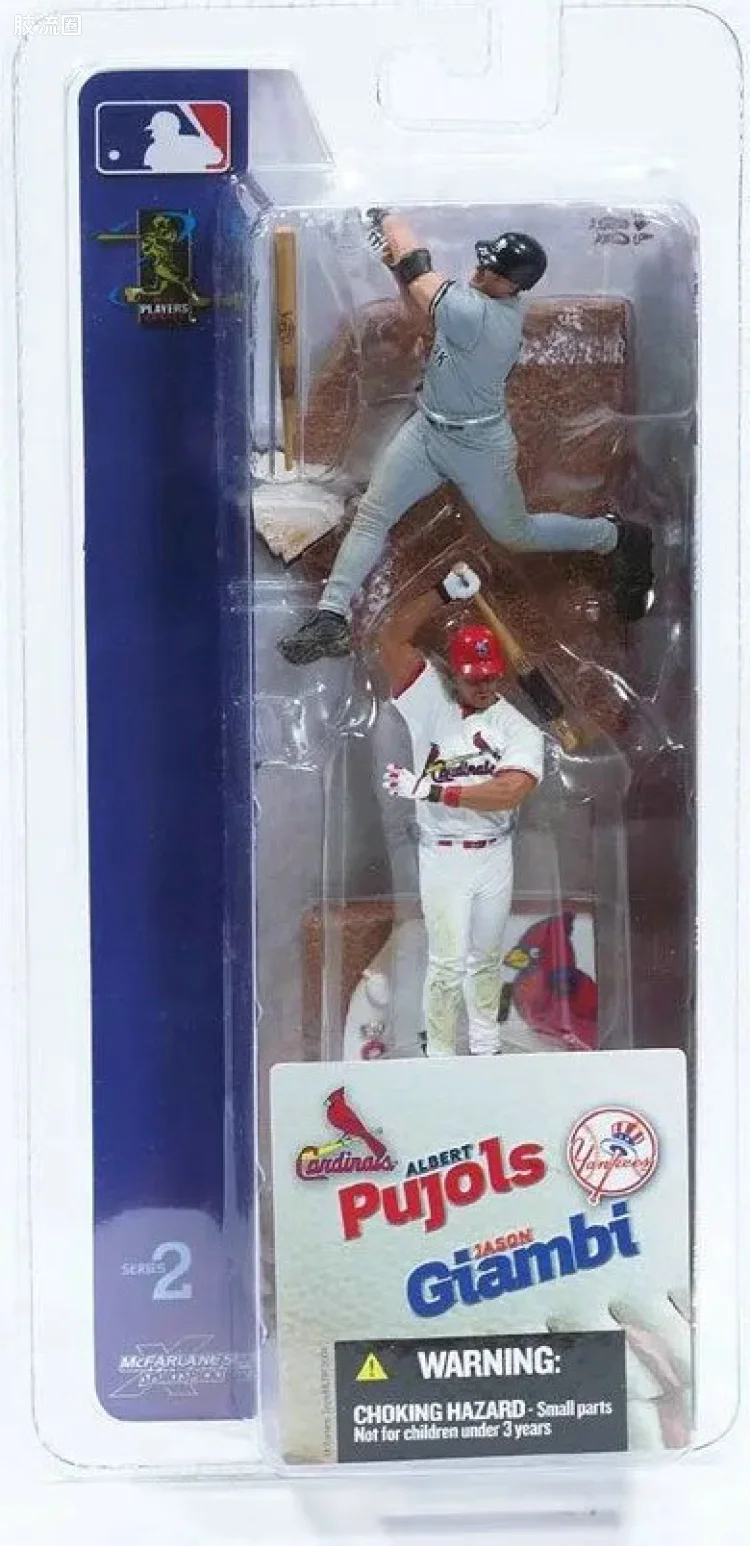 麦克法兰MLB棒球系列玩具 3寸系列第2代 JASON GIAMBI/ALBERT PUJOLS