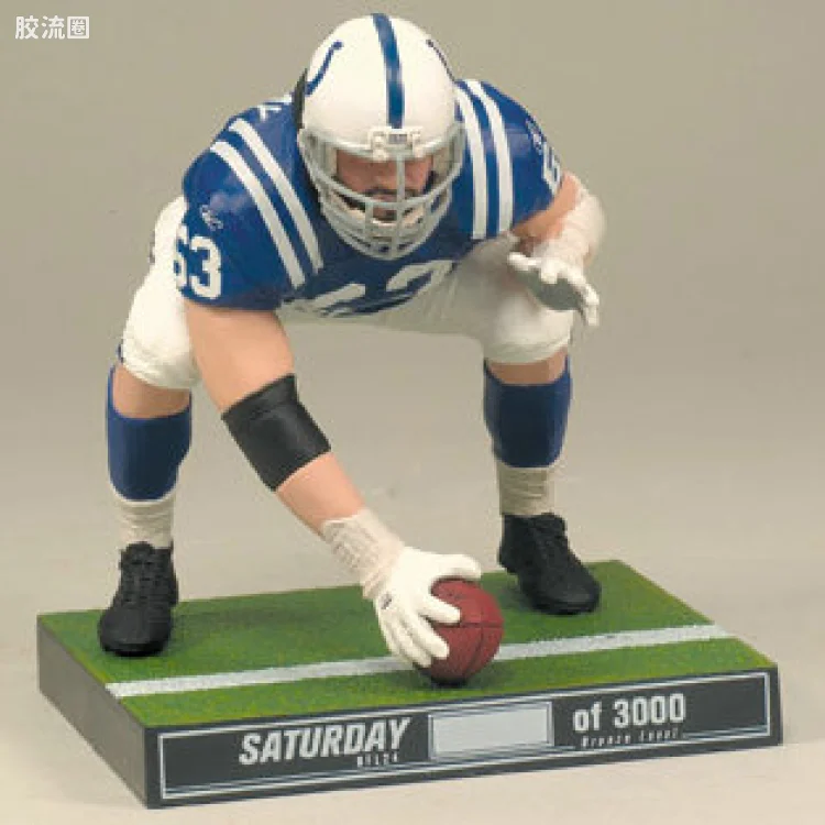麦克法兰NFL美式足球系列玩具 第24代 JEFF SATURDAY
