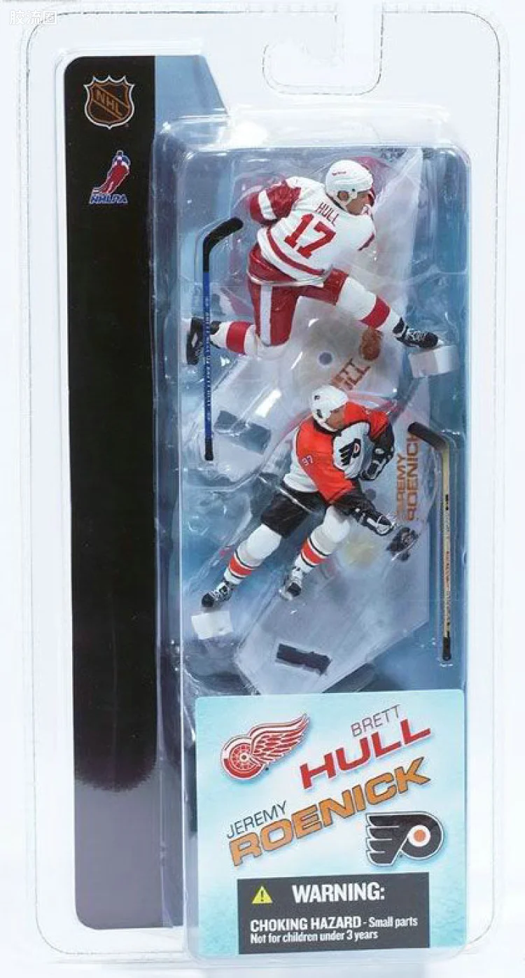 麦克法兰NHL冰球系列玩具 3寸系列第1代 JEREMY ROENICK/BRETT HULL