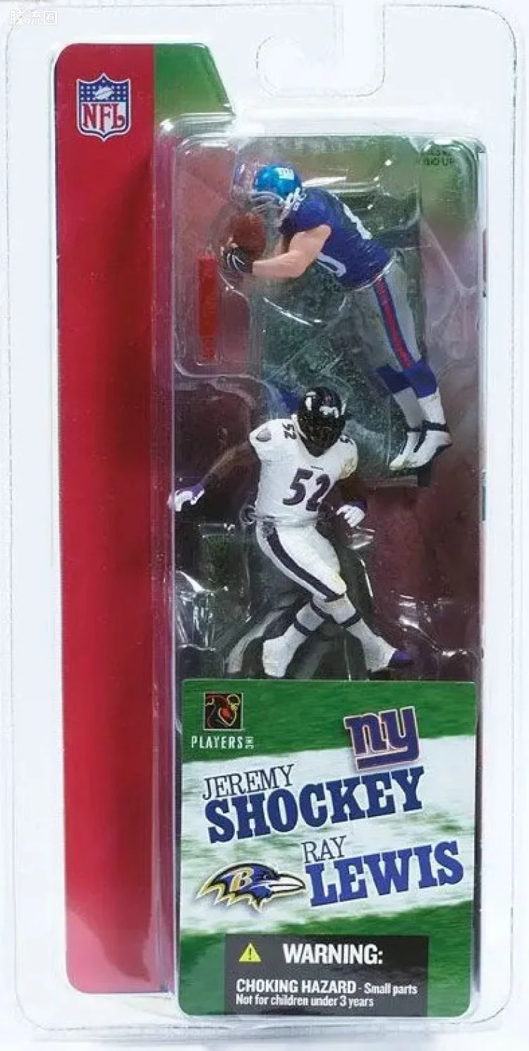 麦克法兰NFL美式足球系列玩具 3寸系列第1代 JEREMY SHOCKEY/RAY LEWIS