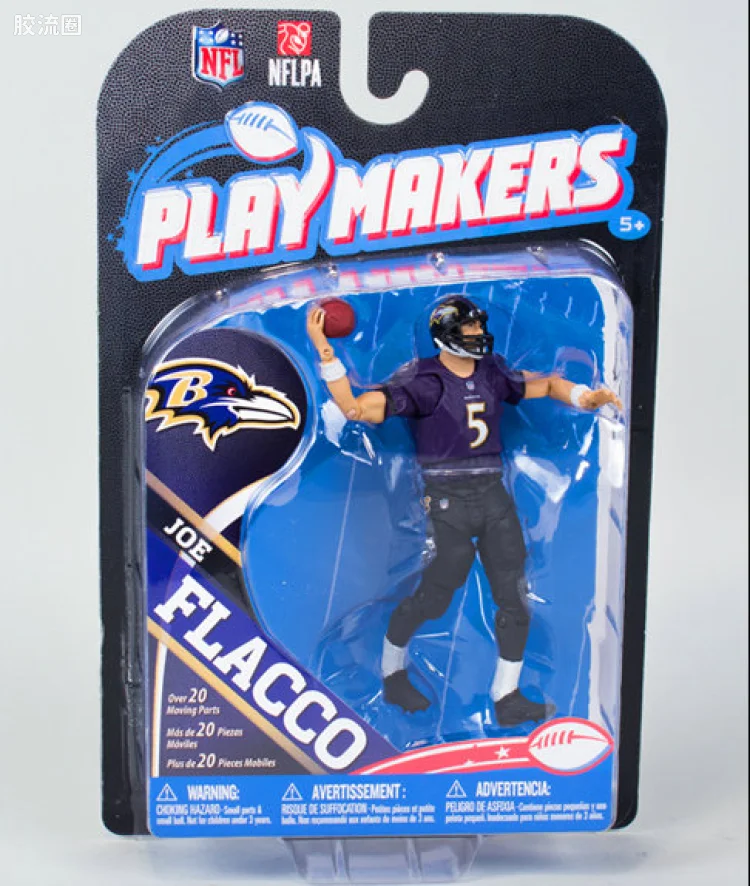 麦克法兰NFL美式足球系列玩具 PLAYMAKERS第4代 JOE FLACCO