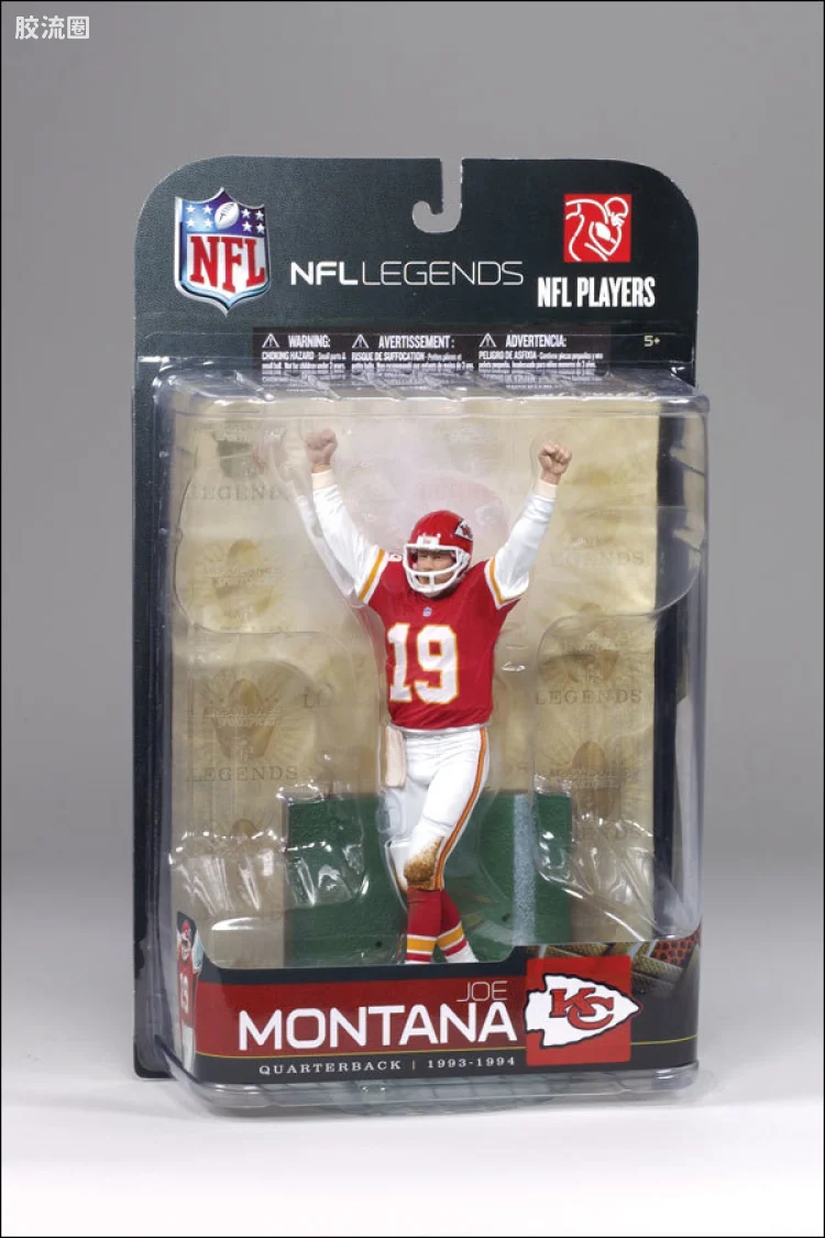 麦克法兰NFL美式足球系列玩具 传奇第5代 JOE MONTANA 2