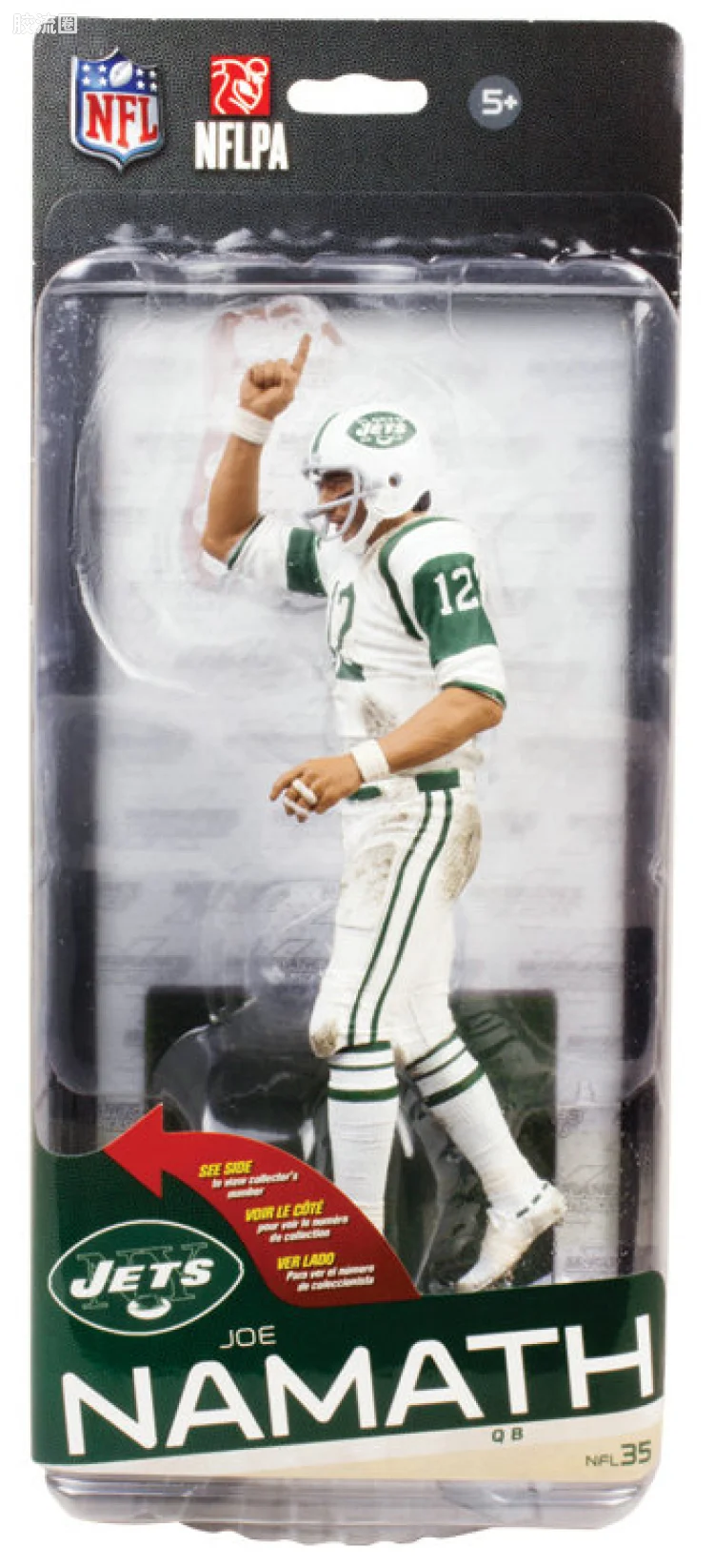 麦克法兰NFL美式足球系列玩具 第35代 JOE NAMATH