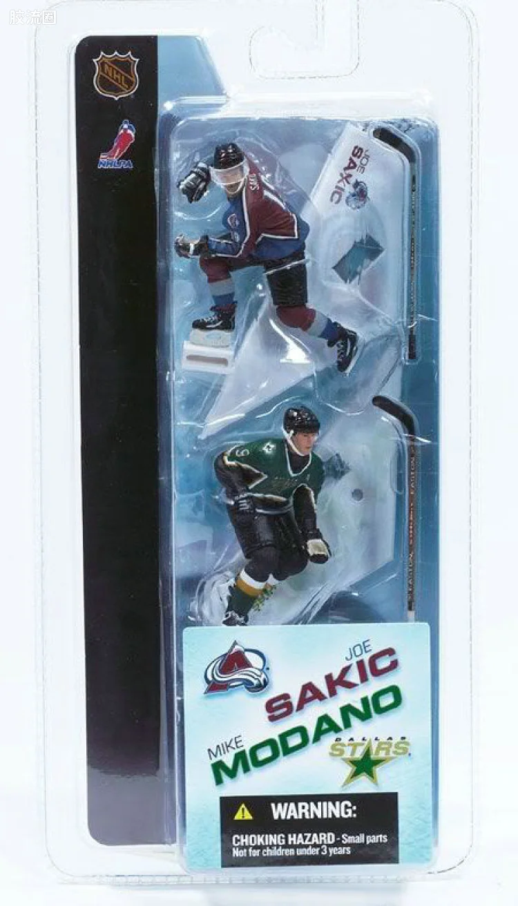 麦克法兰NHL冰球系列玩具 3寸系列第1代 JOE SAKIC/MIKE MODANO