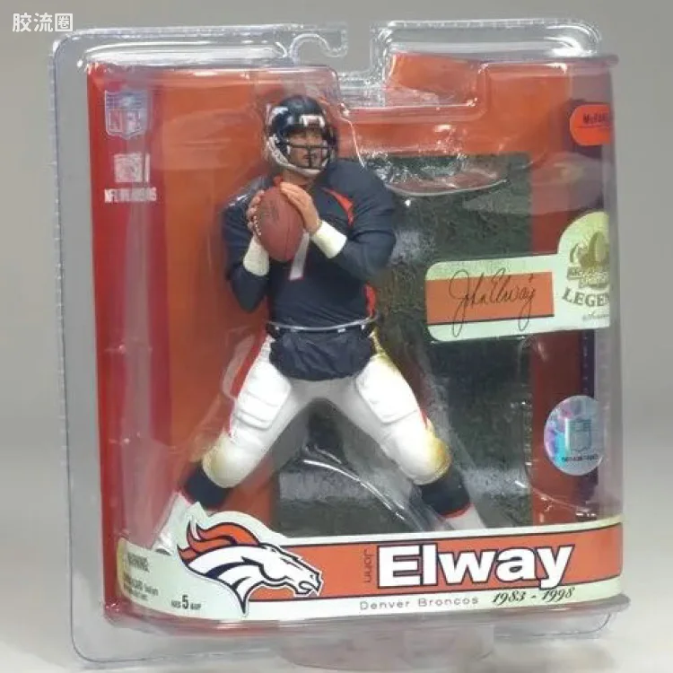 麦克法兰NFL美式足球系列玩具 传奇第3代 JOHN ELWAY 2