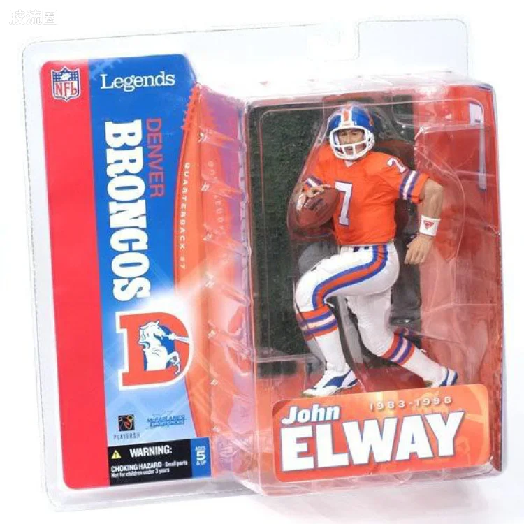 麦克法兰NFL美式足球系列玩具 传奇第1代 JOHN ELWAY