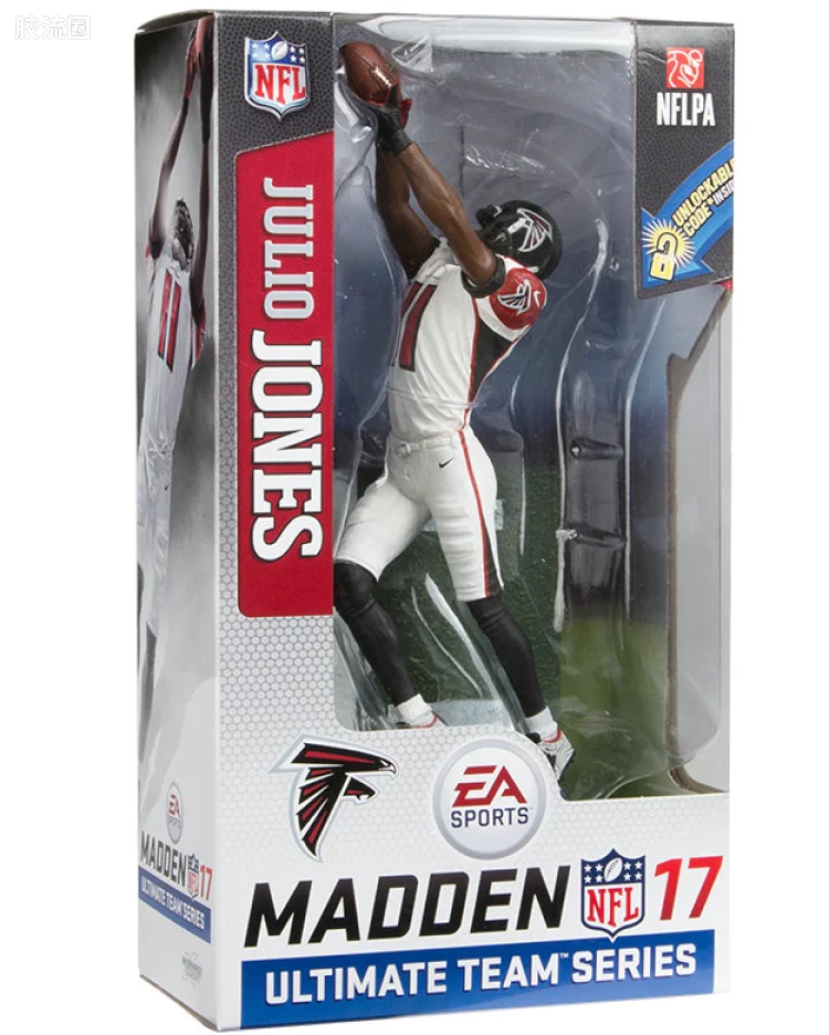 麦克法兰NFL美式足球系列玩具 Madden NFL 17 Ultimate Team Series 2 JULIO JONES