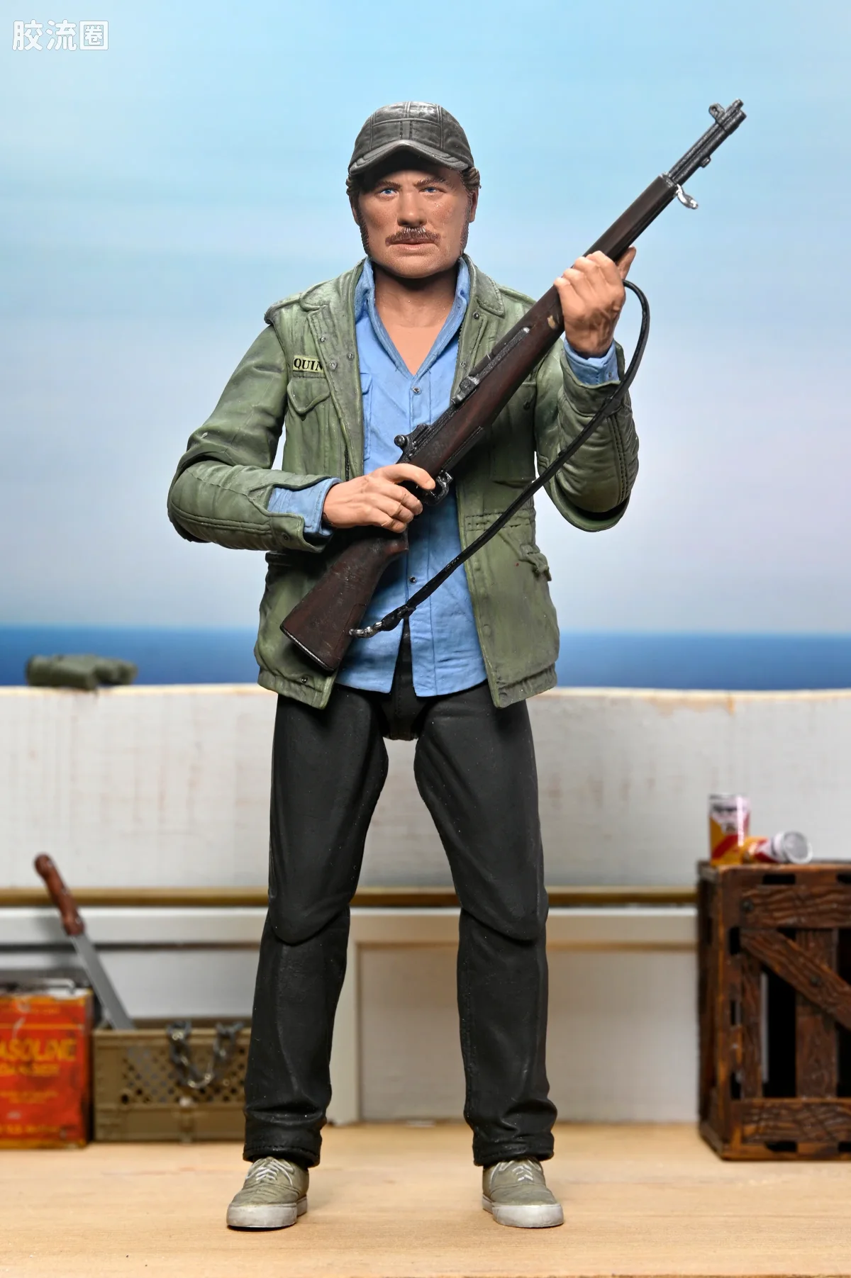NECA 7寸可动人形系列 终极版/豪华版 大白鲨 50周年纪念 马特·胡珀 与山姆·昆特 - 图片