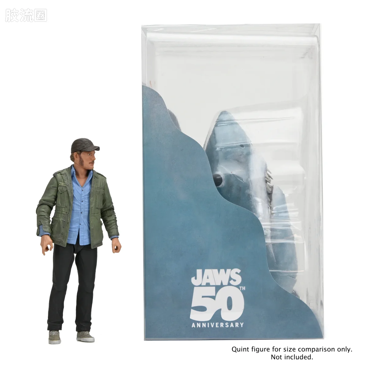 NECA 7寸可动人形系列 配件系列 大白鲨 50周年纪念 海报系列 展示摆件 - 图片