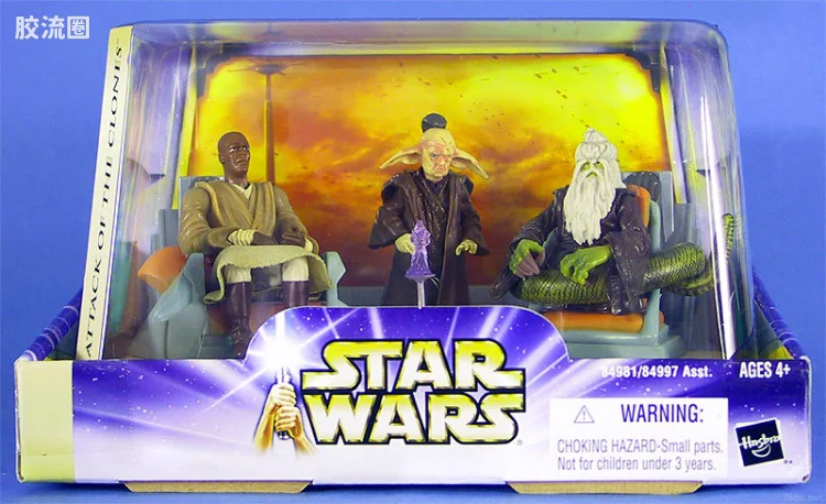星球大战 SAGA 场景套装系列 Jedi Council (Mace Windu, Even Piell, Oppo Rancisis)