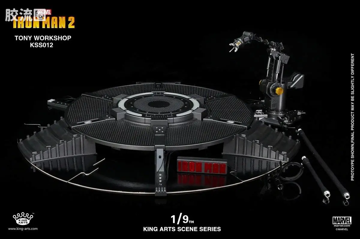 King-Arts 1/9可动人偶系列 1/9可动人偶配件 KSS012 钢铁侠 实验室情景地台