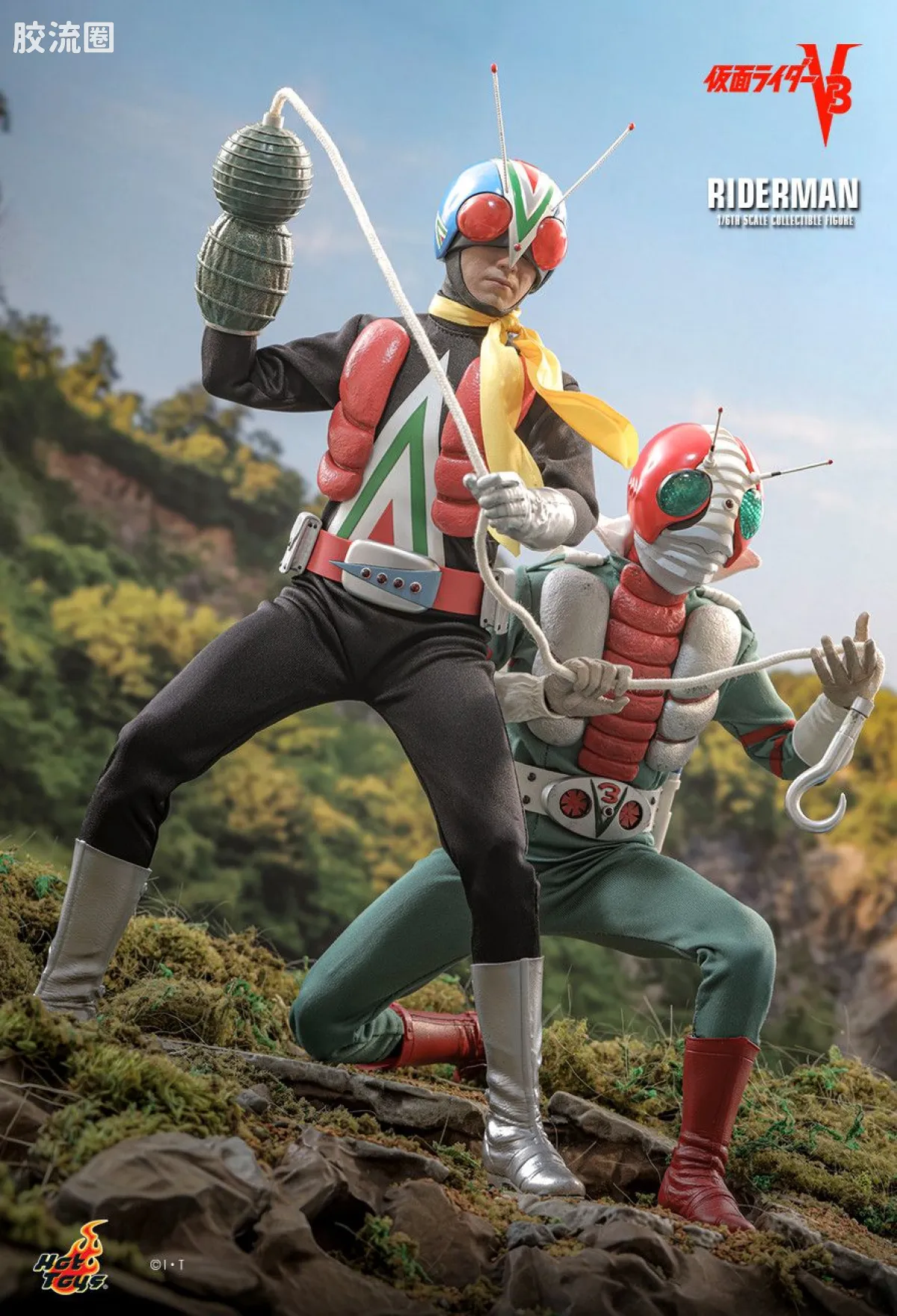 HT 1比6可动人偶 TMS系列 185《假面骑士V3》骑士人 - 图片
