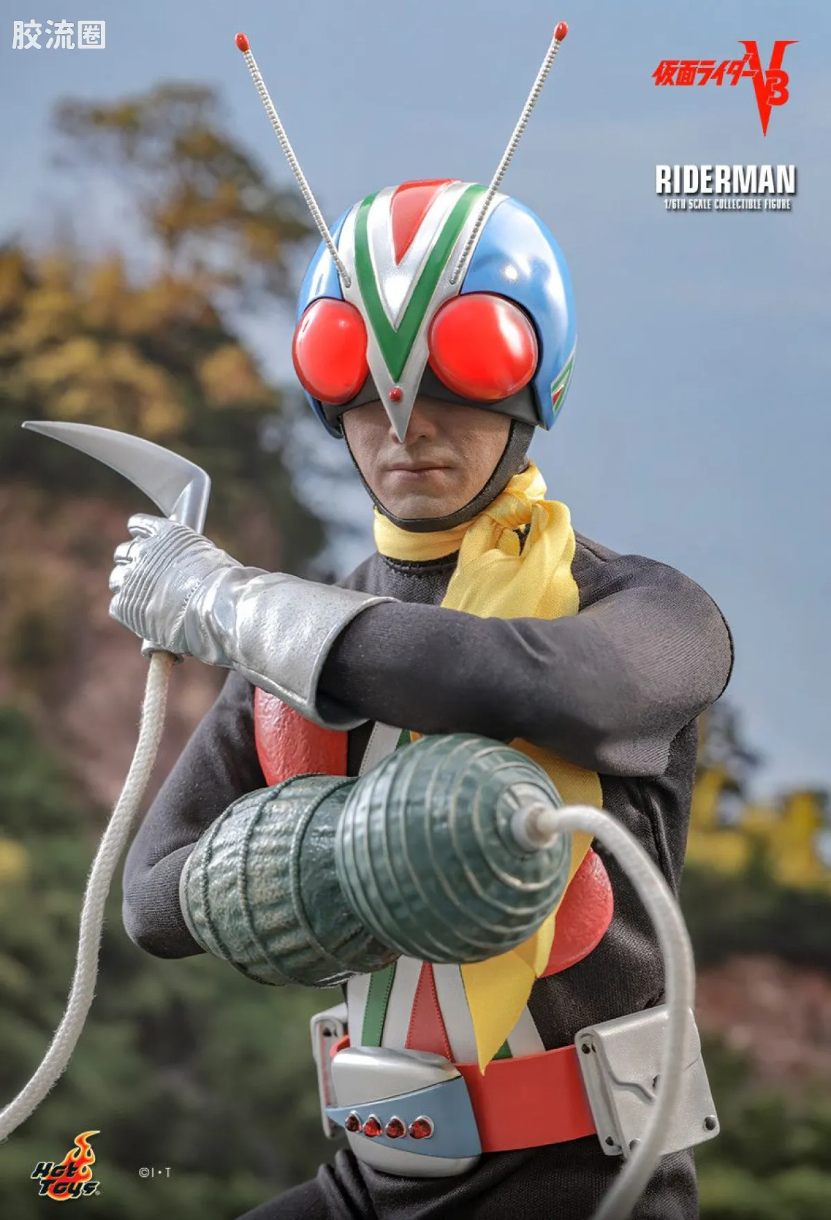 HT 1比6可动人偶 TMS系列 185《假面骑士V3》骑士人 - 图片