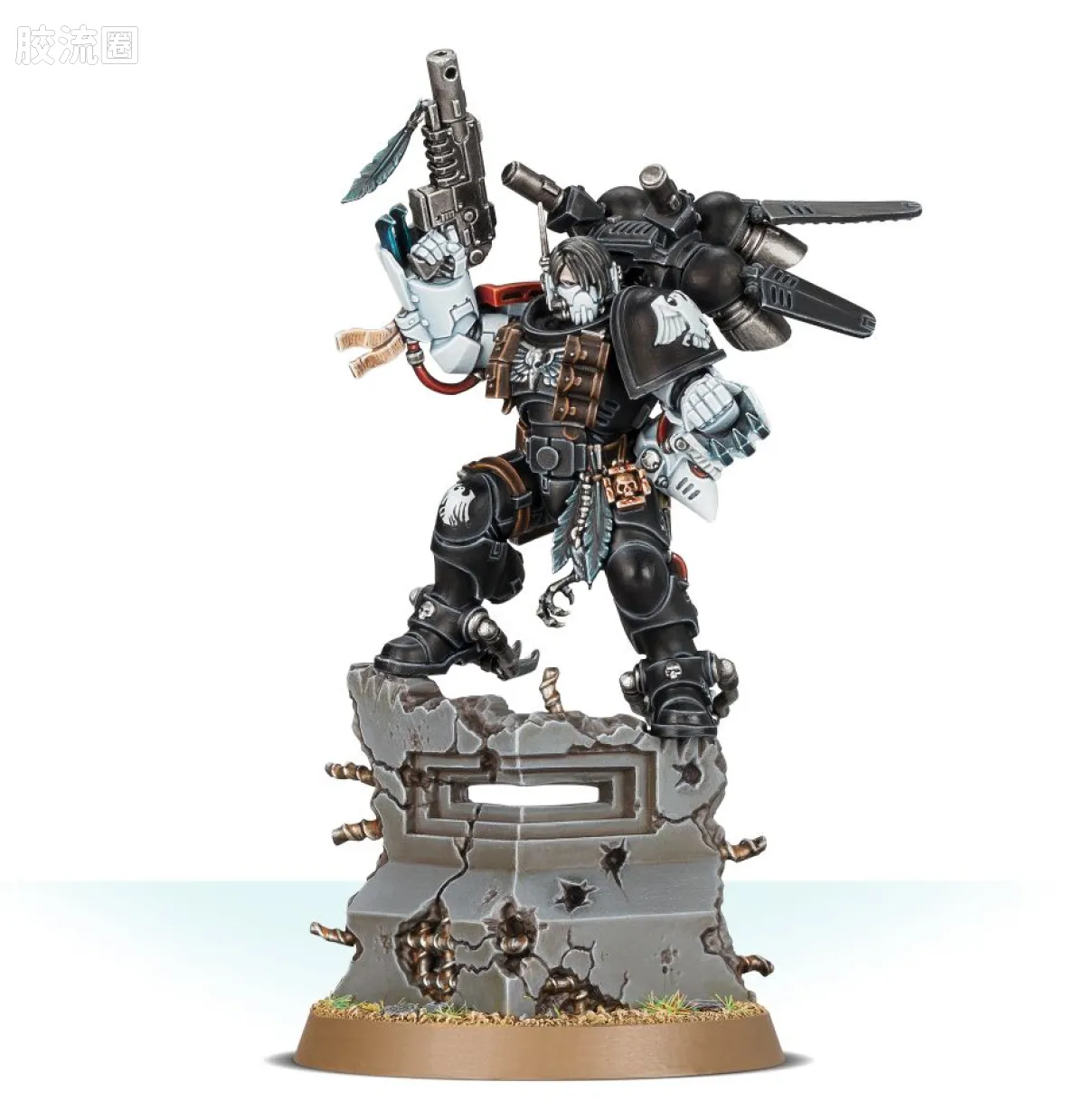 战锤40K Space Marines 星际战士各分支战团特有单位 8版 暗鸦守卫 战团长 凯万·史瑞克 - 图片