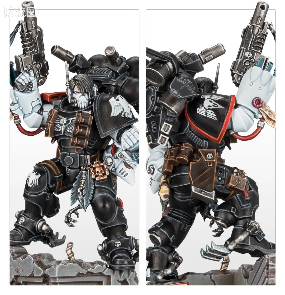 战锤40K Space Marines 星际战士各分支战团特有单位 8版 暗鸦守卫 战团长 凯万·史瑞克 - 图片