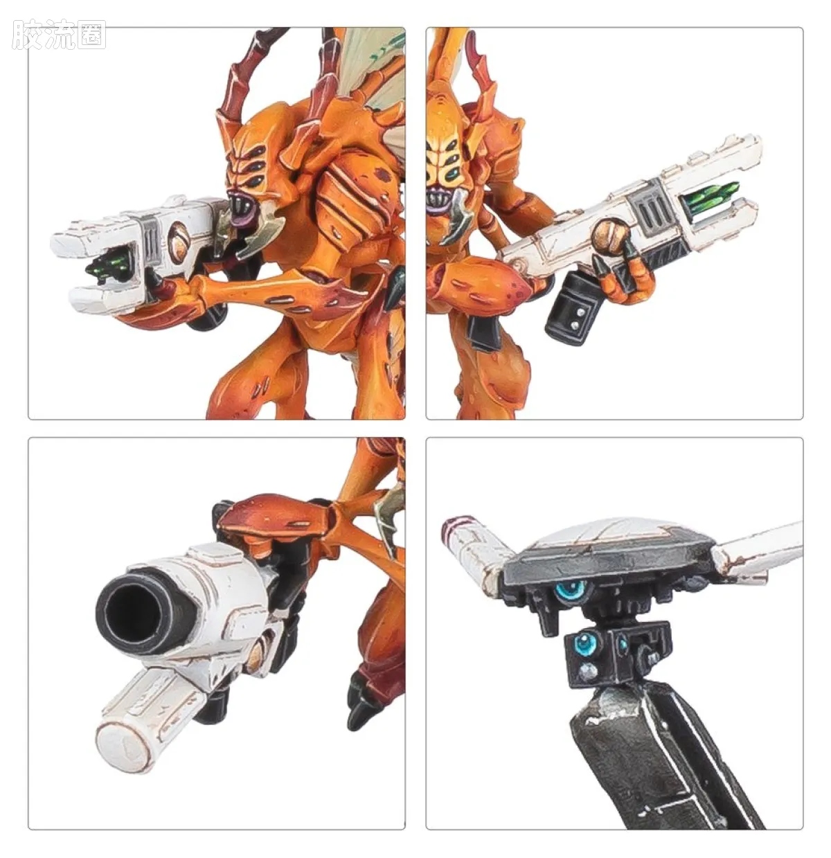 战锤40K T'au Empire 钛帝国 10版 杀戮小队 胡蜂尖翼 - 图片