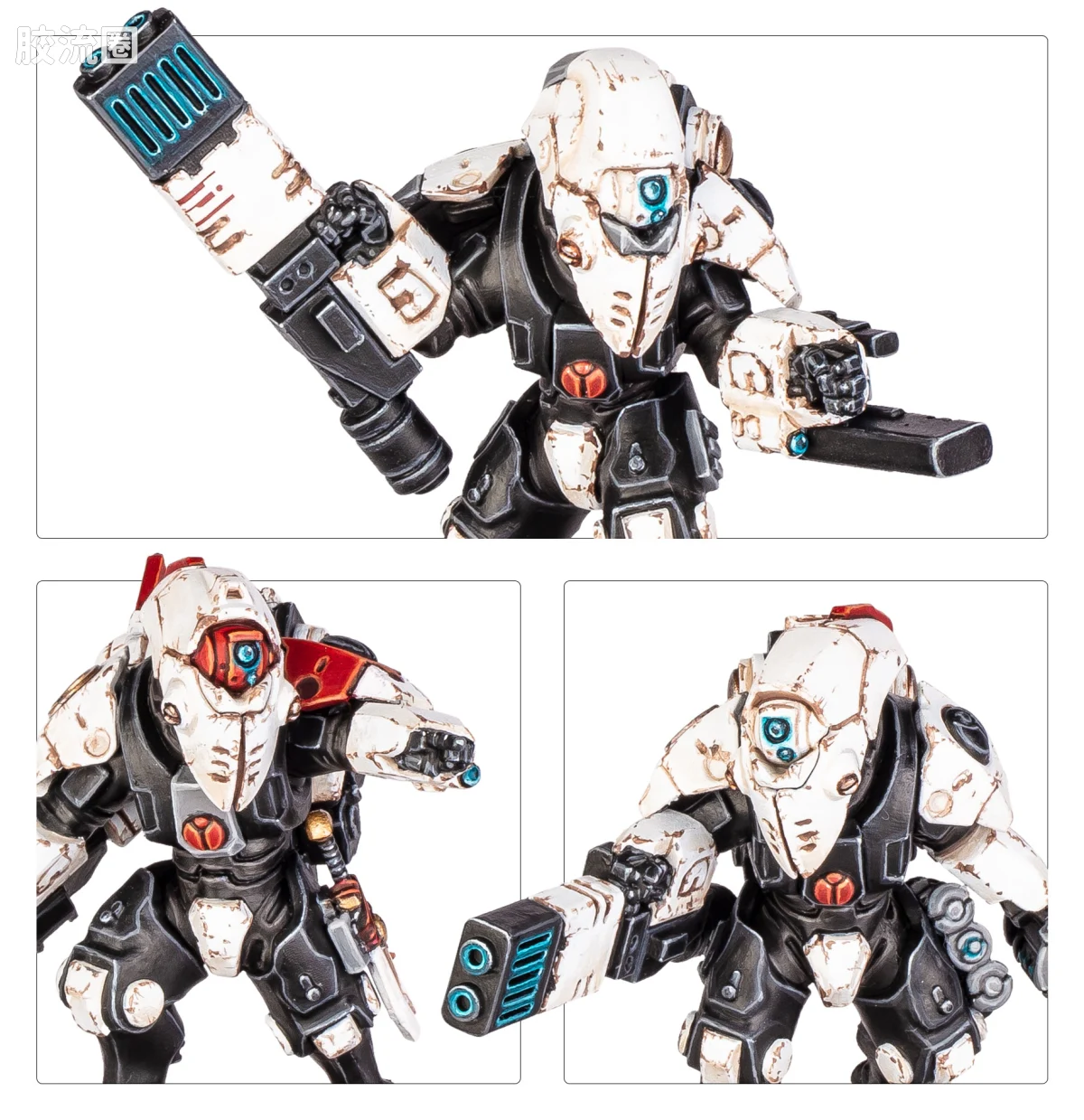 战锤40K T'au Empire 钛帝国 10版 杀戮小队 XV26隐形战斗服 - 图片